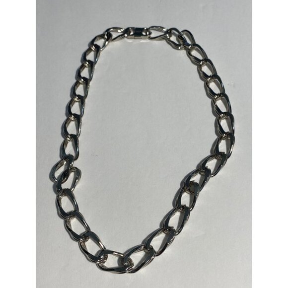 14KGS Women’s Necklace Sliver Tone 16in - Picture 1 of 5